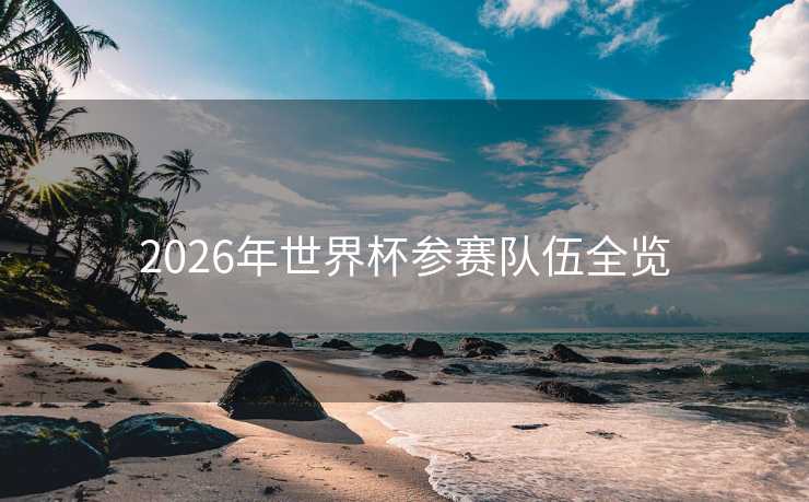2026年世界杯参赛队伍全览